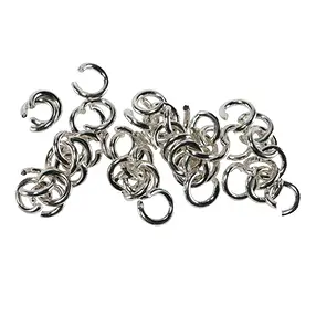Open jump rings 05mm, silver (50 pcs./ PU) | wholesaler gems & healing stones