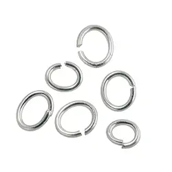 1905313201 Biegeringe oval 04 x 06mm, Silber (50 St./VE) | Edelsteine, Heilsteine & Schmuck