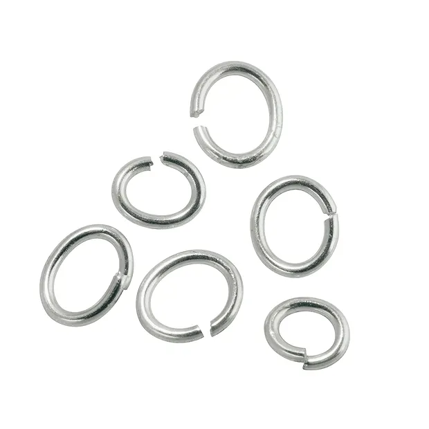 Anillas abiertas ovaladas 06 x 08mm, plata (29 unid./VE) | Marco Schreier