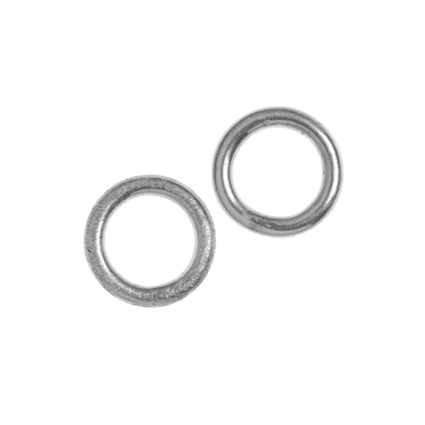Closed jump ring 08mm, silver (20 pcs./ PU) | wholesaler gems & healing stones