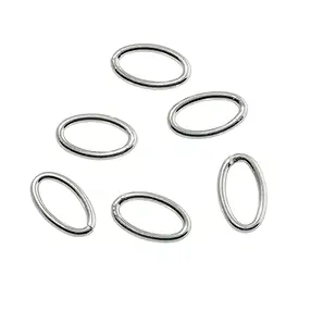 Closed jump ring oval 04 x 06mm, silver (70 pcs./ PU) | Marco Schreier