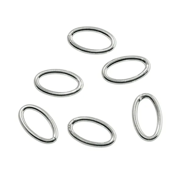 Closed jump ring oval 04 x 06mm, silver (70 pcs./ PU) | Marco Schreier