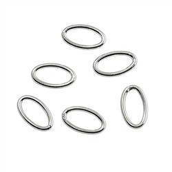 1905315211 Bindering oval 05 x 08mm, Silber (35 St./VE) | Edelsteine, Heilsteine & Schmuck