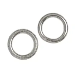 1905316122 Closed jump ring 12mm, silver matt (5 pcs./ PU) | gems, healing stones & jewelry