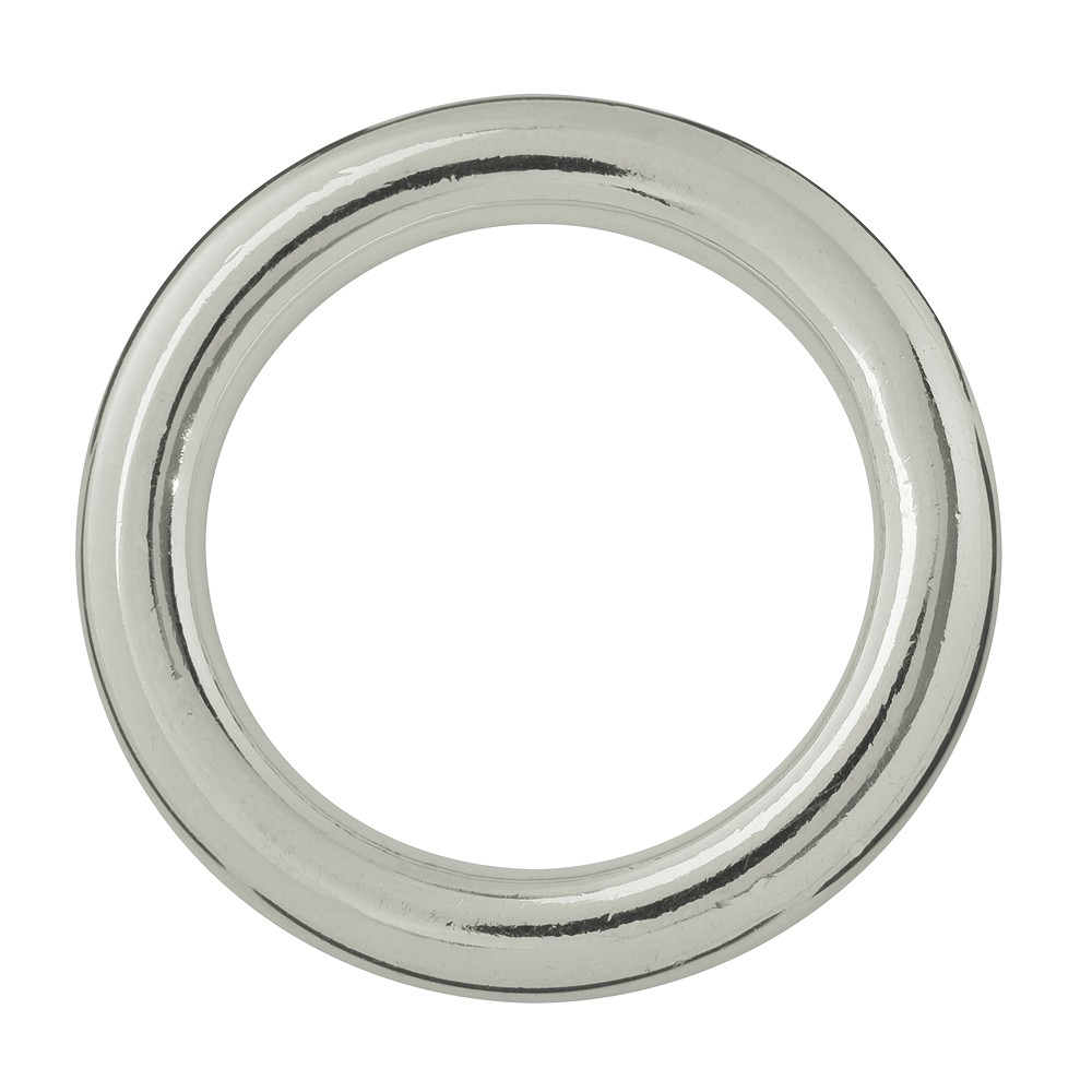 Anello cavo Jumbo 25 mm, argento (2 pz./ UC) | grossista gemme e pietre curative