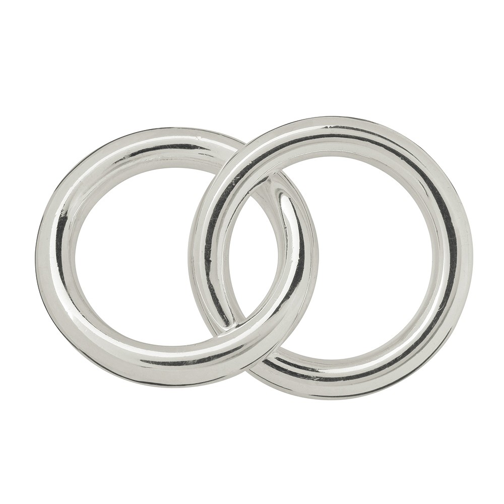Hollow ring jumbo double 25mm, silver (1 pc./ PU) | Marco Schreier