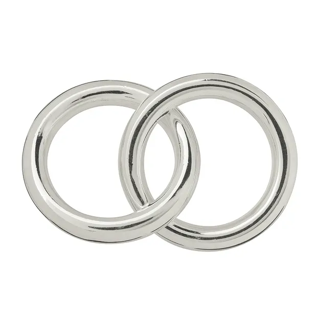 Anillo hueco jumbo doble 25mm, plata (1 ud./VE) | Marco Schreier