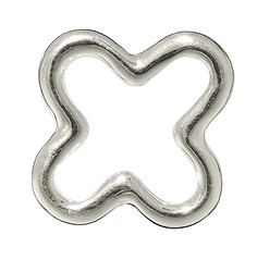 1905317021 Closed jump ring cross 22mm, silver (2 pcs./ PU) | Marco Schreier