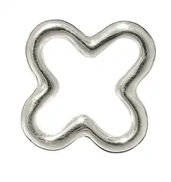 1905317021 Anneaux de saut fermé Croix 22mm, argent (2 pcs/Unité) | Marco Schreier