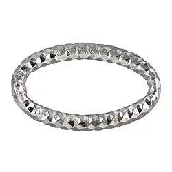 1905321295 Anneaux de saut fermés ovale 29mm, argent facetté (4 pcs/UC) | Marco Schreier