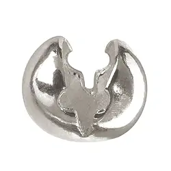 1905325041 Boule de contrecollage à rabattre 4mm, argent (24 pcs/UC) | Marco Schreier