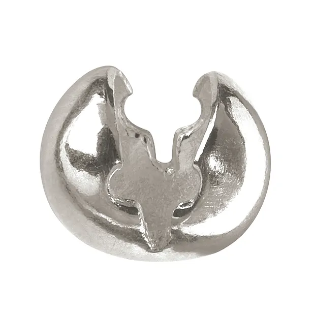 Kaschierkugel zum Klappen 4mm, Silber (24 St./VE) | Marco Schreier