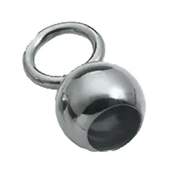 1905340041 Endkapseln große Öse, 4,0mm, Silber (10 St./VE) | Marco Schreier