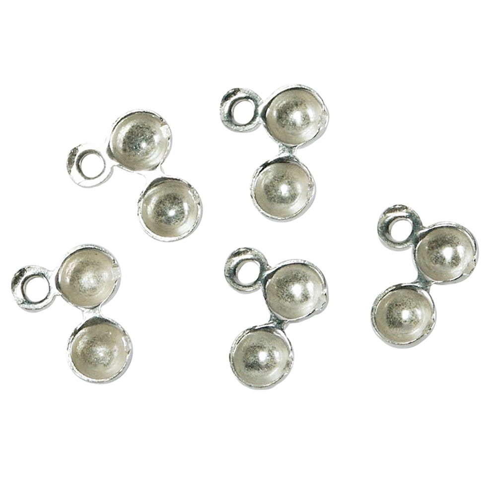 Klappkapseln 3mm, Silber (20 St./VE) | Schreier Edelsteine, Heilsteine & Schmuck