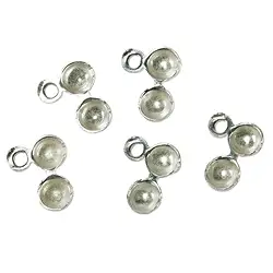 1905350041 Klappkapseln 4mm, Silber (20 St./VE) | Schreier Edelsteine, Heilsteine & Schmuck