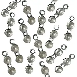 1905351031 Klappkapseln mit Fadenloch 4mm, Silber (200 St./VE) | Marco Schreier