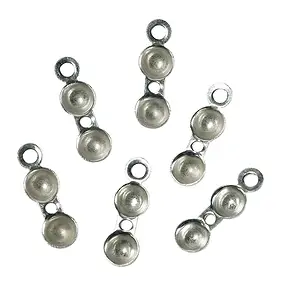 Klappkapseln mit Fadenloch 4mm, Silber 925 (20 St./VE) | Marco Schreier