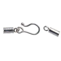 1905362121 Hooks for 1.2mm tapes, silver (3 pcs./ PU) | wholesaler gems & healing stones