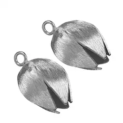 1905365182 Embout casquette "Tulipe" 18mm, argent mat (2 pcs/UC) | Marco Schreier