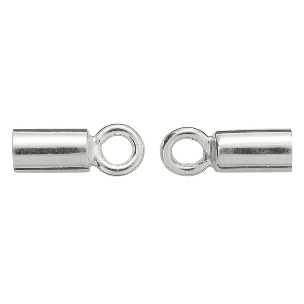 Embout casquette "base" pour Cordons 3mm, argent (4 pcs/UC) | Marco Schreier