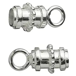 1905367121 Endkappe "Kugeldekor" für 3mm-Bänder, Silber (2 St./VE) | Marco Schreier