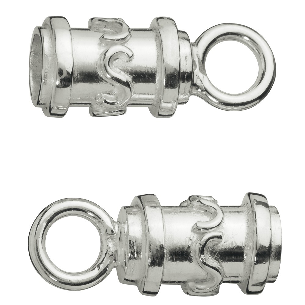 Embout casquette "Décor de serpent" pour Cordons 2,5mm (2 pcs/UC) | Marco Schreier