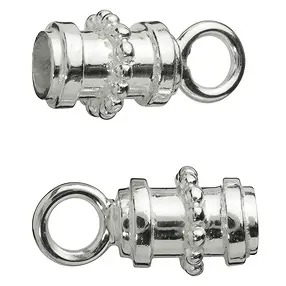 End Caps "ball decor" for 5mm tapes, silver (2 pcs./ PU) | Marco Schreier