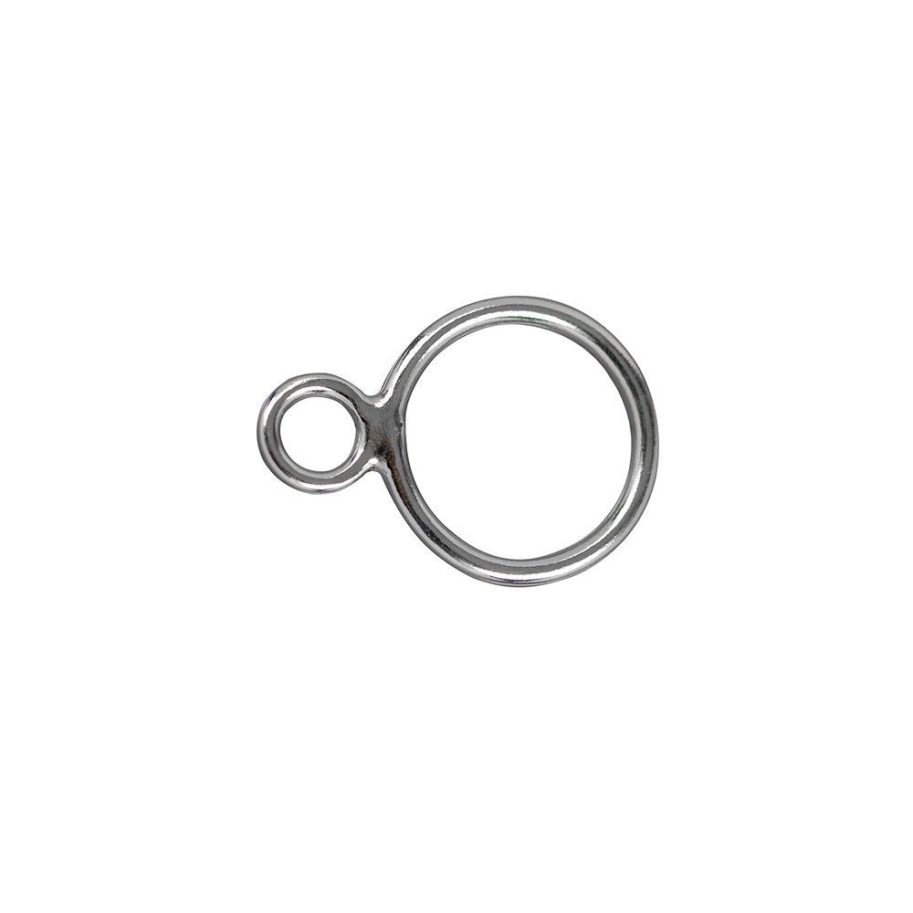Doppio occhiello 08mm, argento (12 pz./ UC) | grossista gemme e pietre curative
