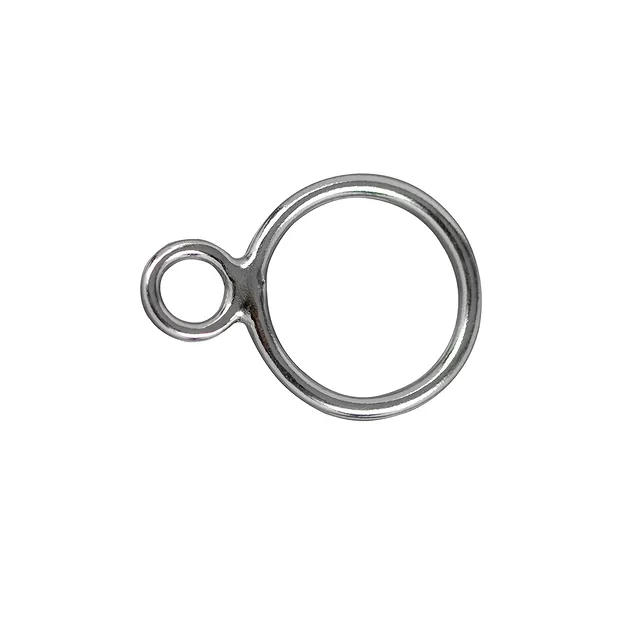 Doppelöse 10mm, Silber (12 St./VE) | Großhandel Edelsteine, Heilsteine & Schmuck