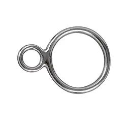 1905381121 Doppio occhiello 12 mm, argento (7 pz./ UC) | grossista gemme e pietre curative
