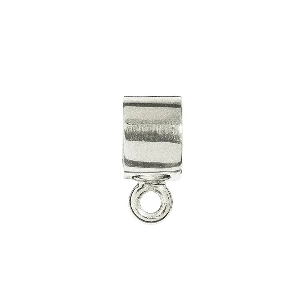 Röhrchen mit Öse 5 x 3mm, Silber matt (4 St./VE) | Marco Schreier