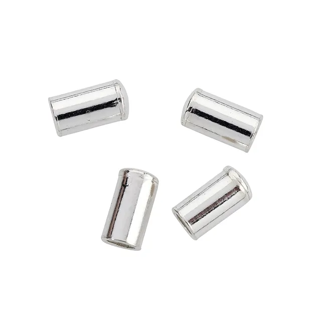 Endkappen für 2mm-Bänder, Silber (6 St./VE) | Edelsteine, Heilsteine & Schmuck