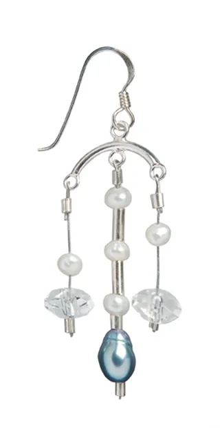 Gancho para pendientes, sencillo, 25 mm, plata (12 uds./VE) | Marco Schreier