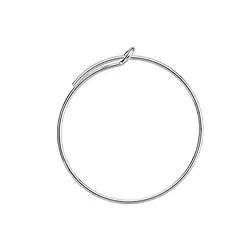 1905505071 Creole 20mm, silver (6 pcs./ PU) | wholesaler gems, healing stones & jewelry