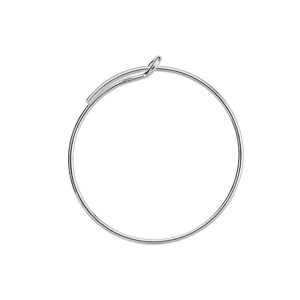 Creole 20mm, Silber (6 St./VE) | Großhändler Edelsteine, Heilsteine & Schmuck