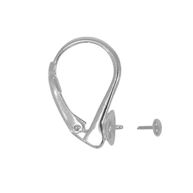 Klappbrisur mit Halbschale 18mm, Silber (2 St./VE) | Marco Schreier