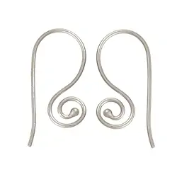 1905511011 Ohrhaken Spirale außen 26mm, Silber (6 St./VE)  | Marco Schreier
