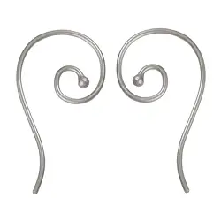 1905511021 Ohrhaken Spirale innen 26mm, Silber (6 St./VE) | Marco Schreier