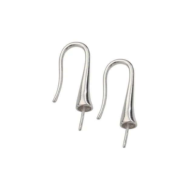 Ear Hook conical with pin 25mm, silver (2 pcs./ PU) | Marco Schreier