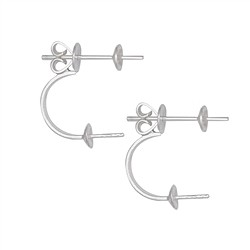 1905513011 Pendientes perla flotante "2 en 1" plata (2 uds./VE) | Marco Schreier