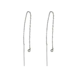 1905513041 Einfädel-Kettchen mit Kugel für Ohrschmuck, rhodiniert (4 St./VE) | Marco Schreier