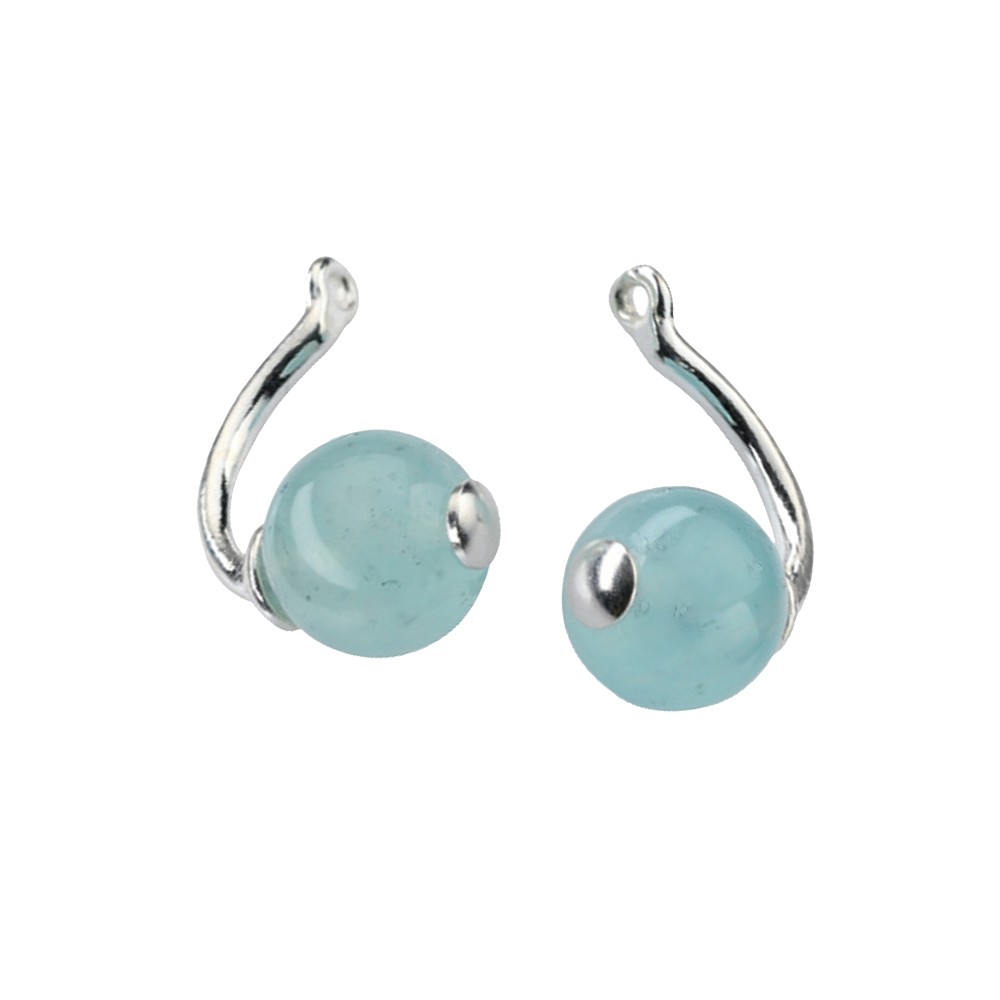 Findings for "Floating pearl" Earstuds, silver (6 pcs./ PU) | Marco Schreier