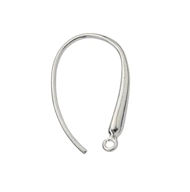 Gancho para pendientes cónico con Anilla 22mm, plata (2 uds./VE) | Marco Schreier