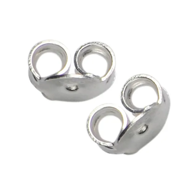 Perno auricolare con occhiello "Piastre a cupola" 11 mm, argento opaco (2 pz./ UC) | Marco Schreier