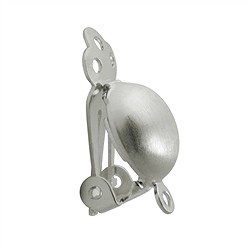 1905530062 Clip per orecchio a semisfera 10 mm, argento opaco (2 pz./ UC) | Marco Schreier