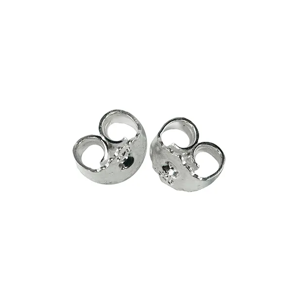 Ohrmuttern, Silber (12 St./VE) | Großhändler Edelsteine, Heilsteine & Schmuck