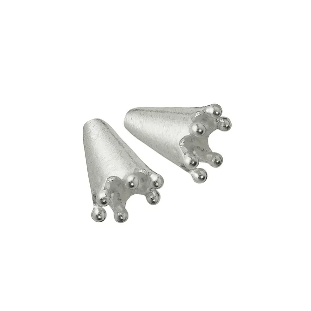 Embout casquette "couronne" 11mm, argent mat (4 pcs/UC) | Marco Schreier