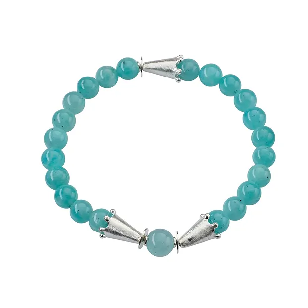 Endkappe "Krone" 12mm, Silber matt (4 St./VE) | Edelsteine, Heilsteine & Schmuck