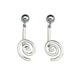 1905590012 Ohrhänger "Spirale" Silber, für 15mm-Donut | GH Edelsteine, Heilsteine & Schmuck