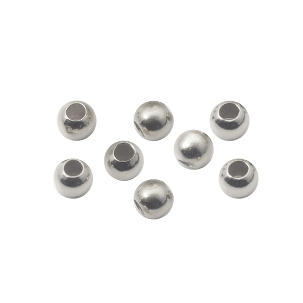 Crimp Beads 1.8mm, silver (290 pcs./ PU) | wholesaler gems & healing stones